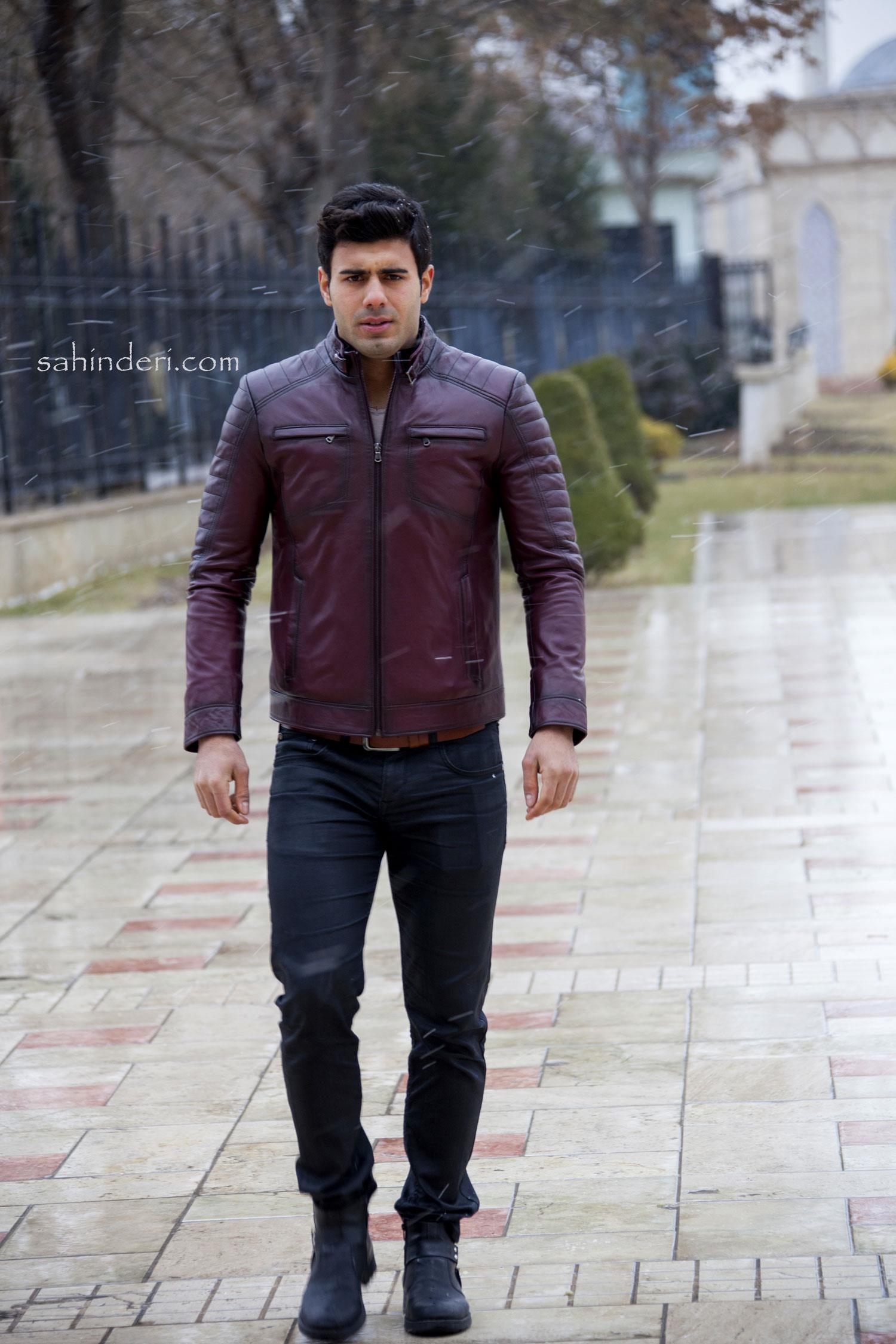 Bordo Orijinal Spor Deri Mont