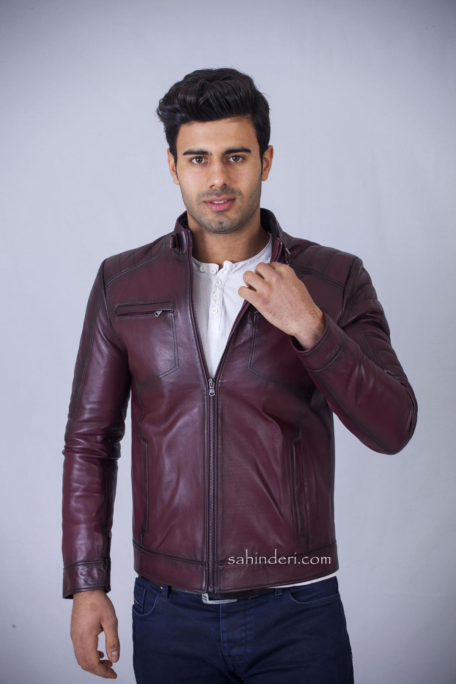 Bordo Orijinal Spor Deri Mont