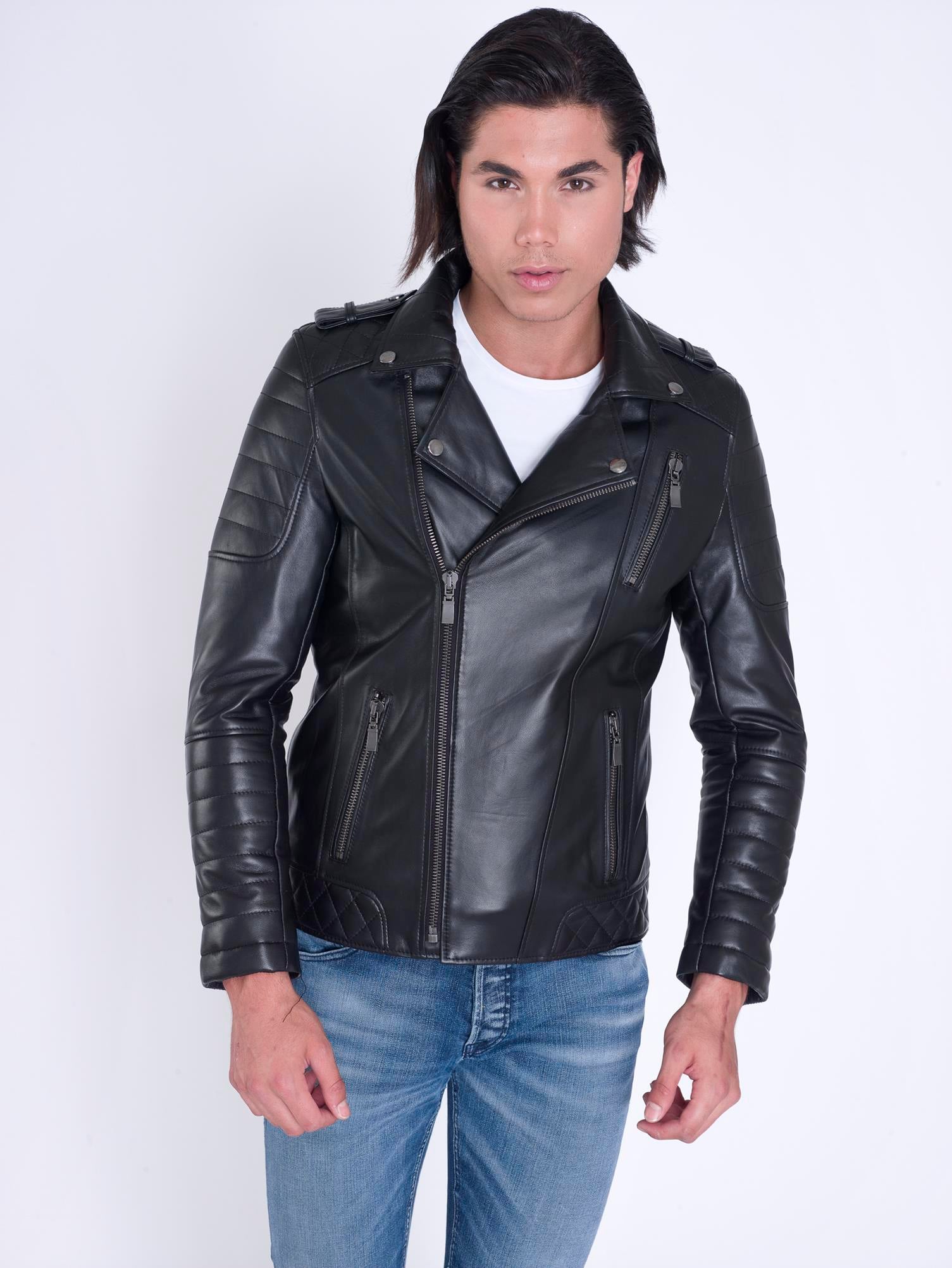 Hakiki Deri Biker Deri Ceket