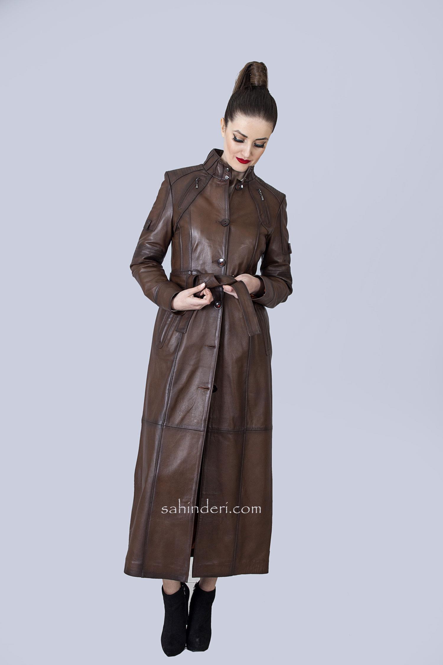 Kadın Hakiki Deri Pardösü