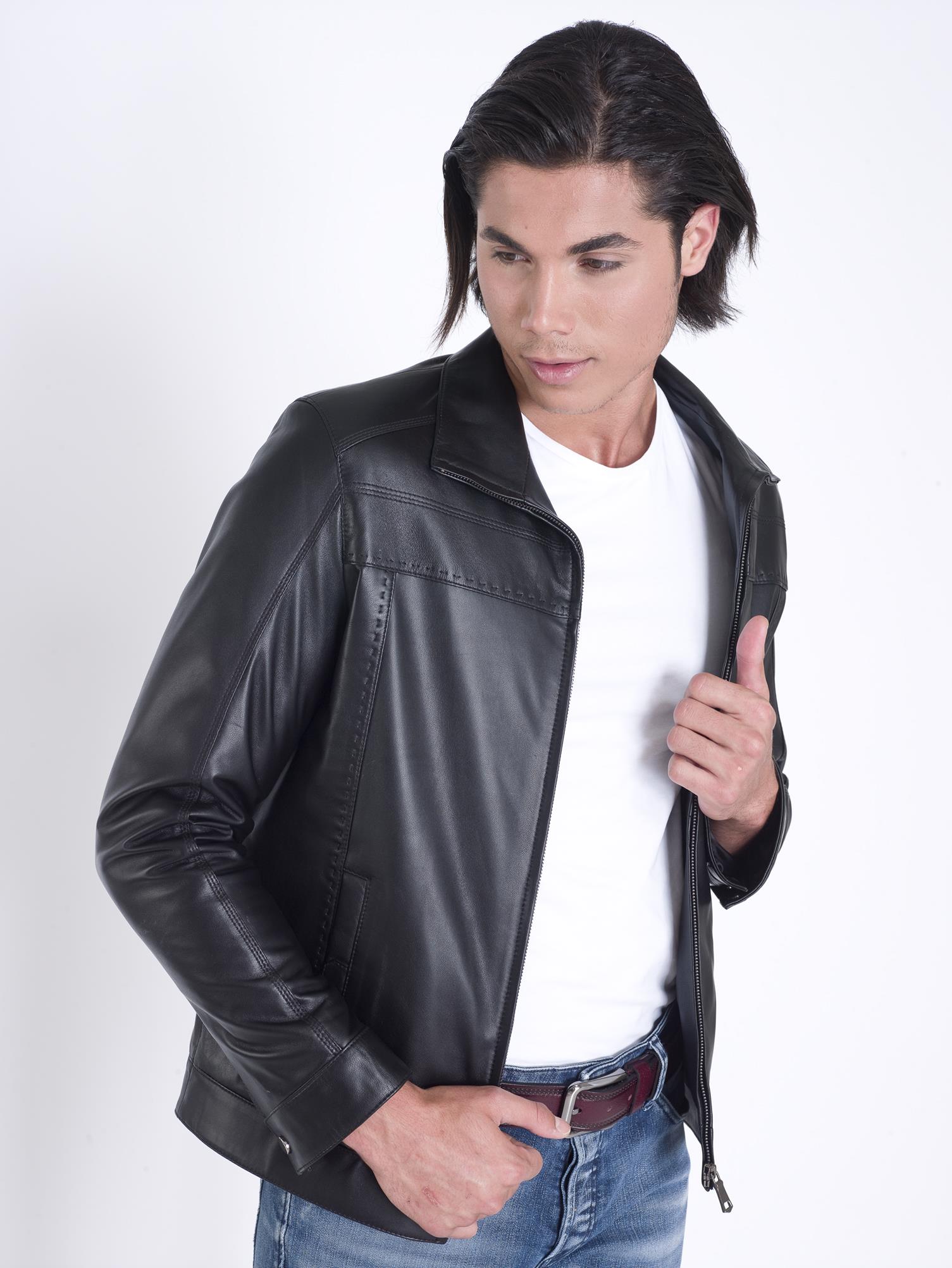 Klasik Hakiki Deri Mont