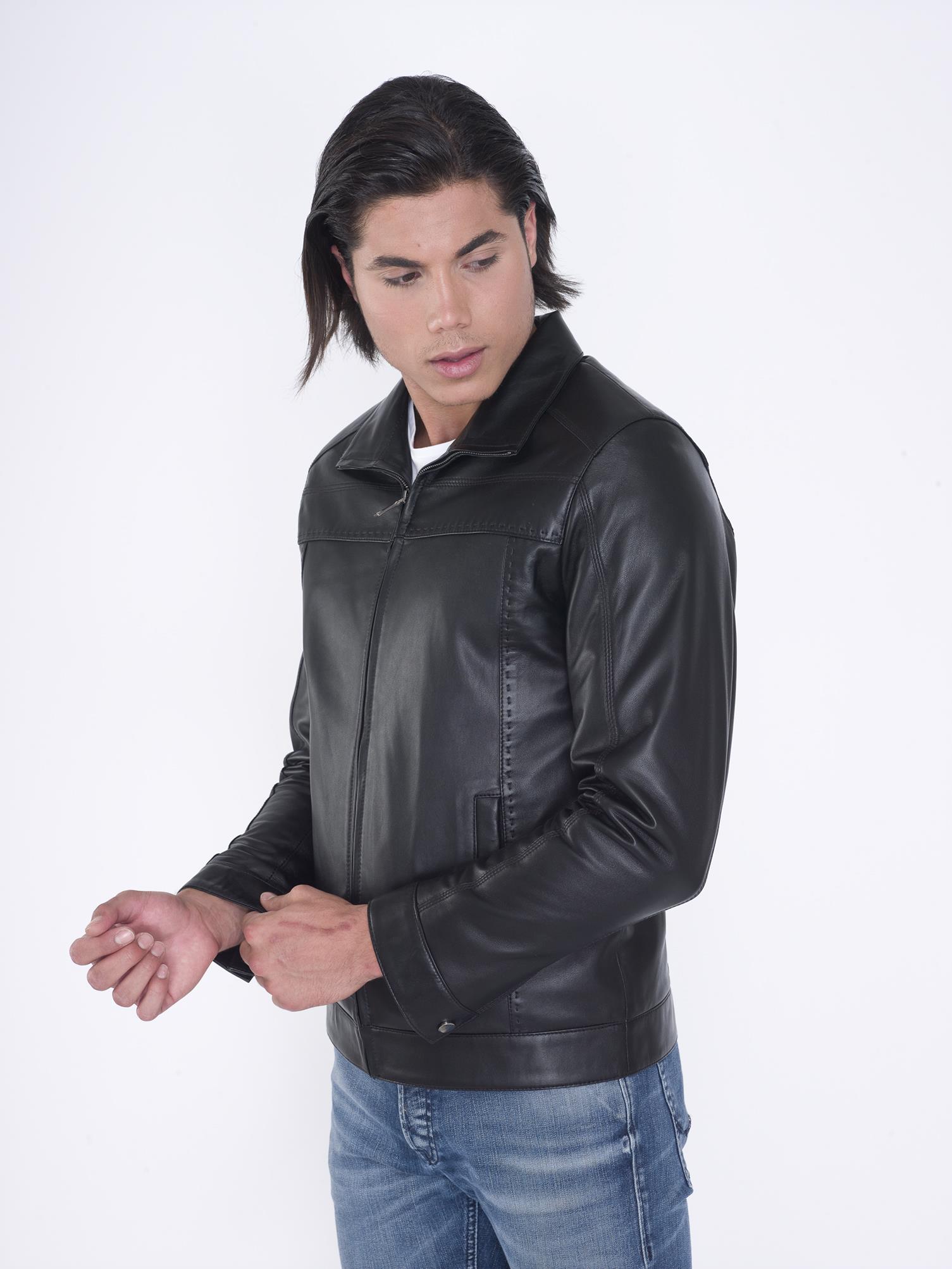 Klasik Hakiki Deri Mont