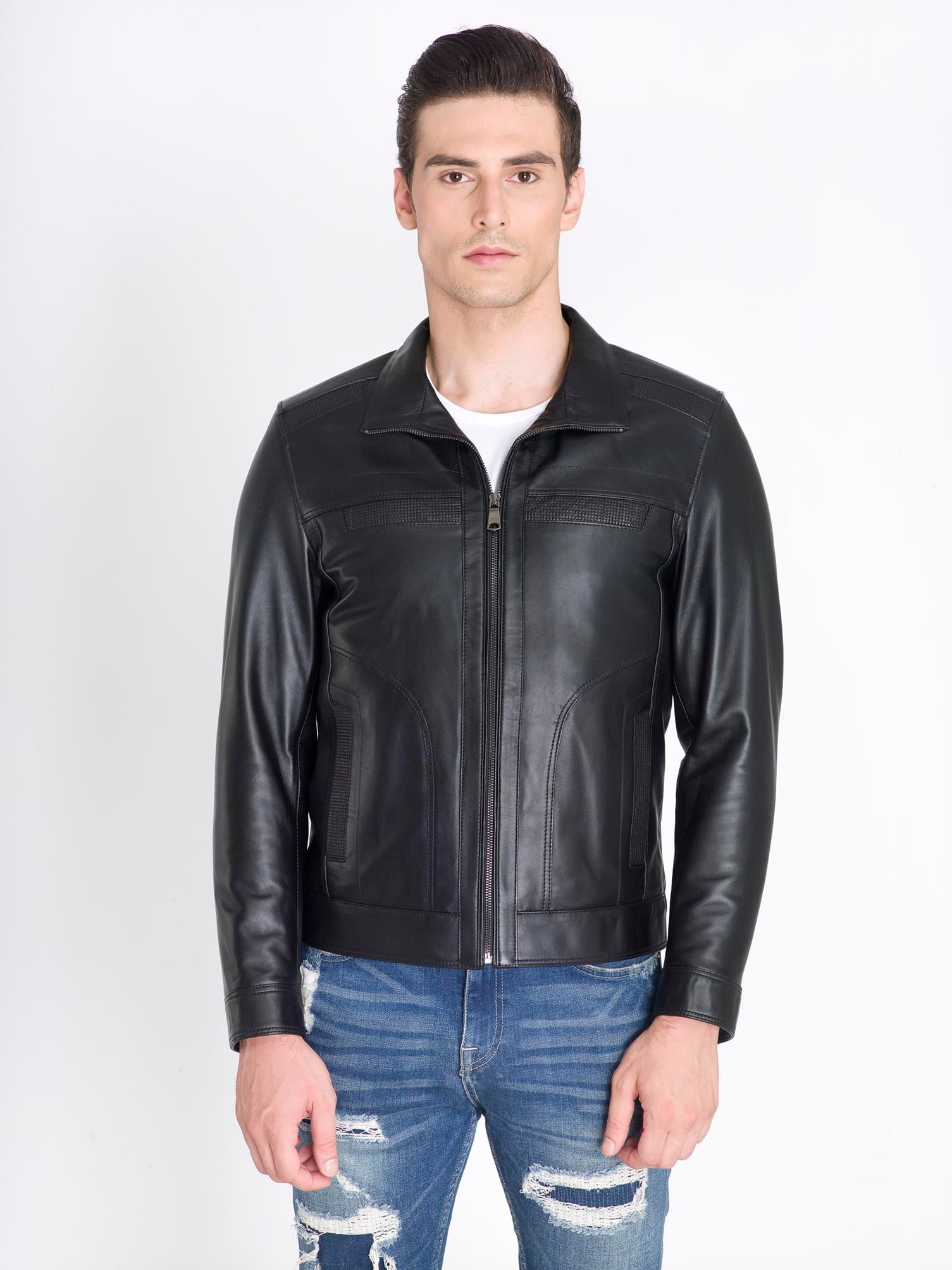 Sade Klasik Gerçek Deri Ceket