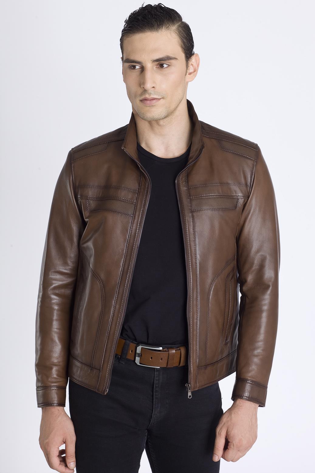 Sade Klasik Hakiki Deri Mont