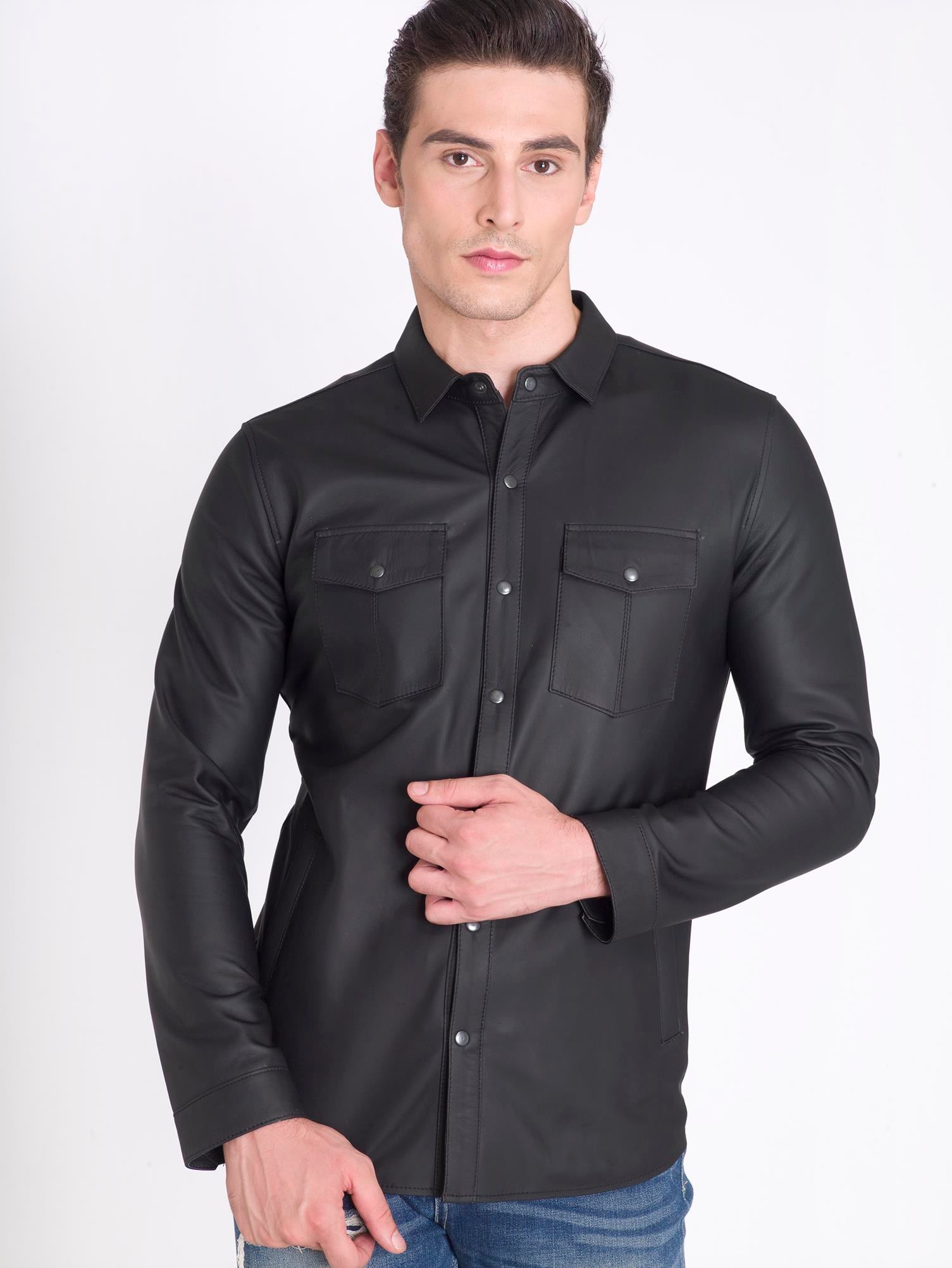 Şahin Deri Hakiki Deri Gömlek