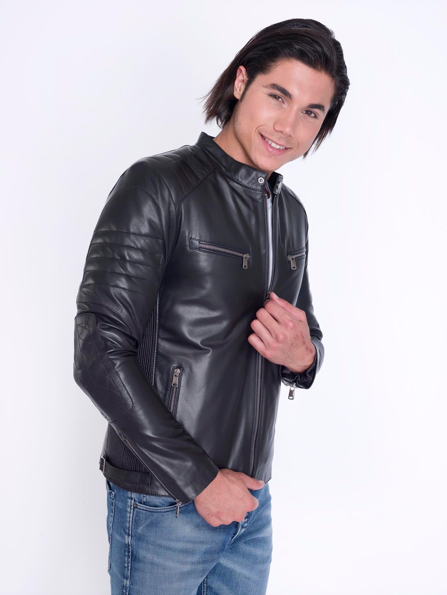 Siyah Fit Hakiki Deri Mont