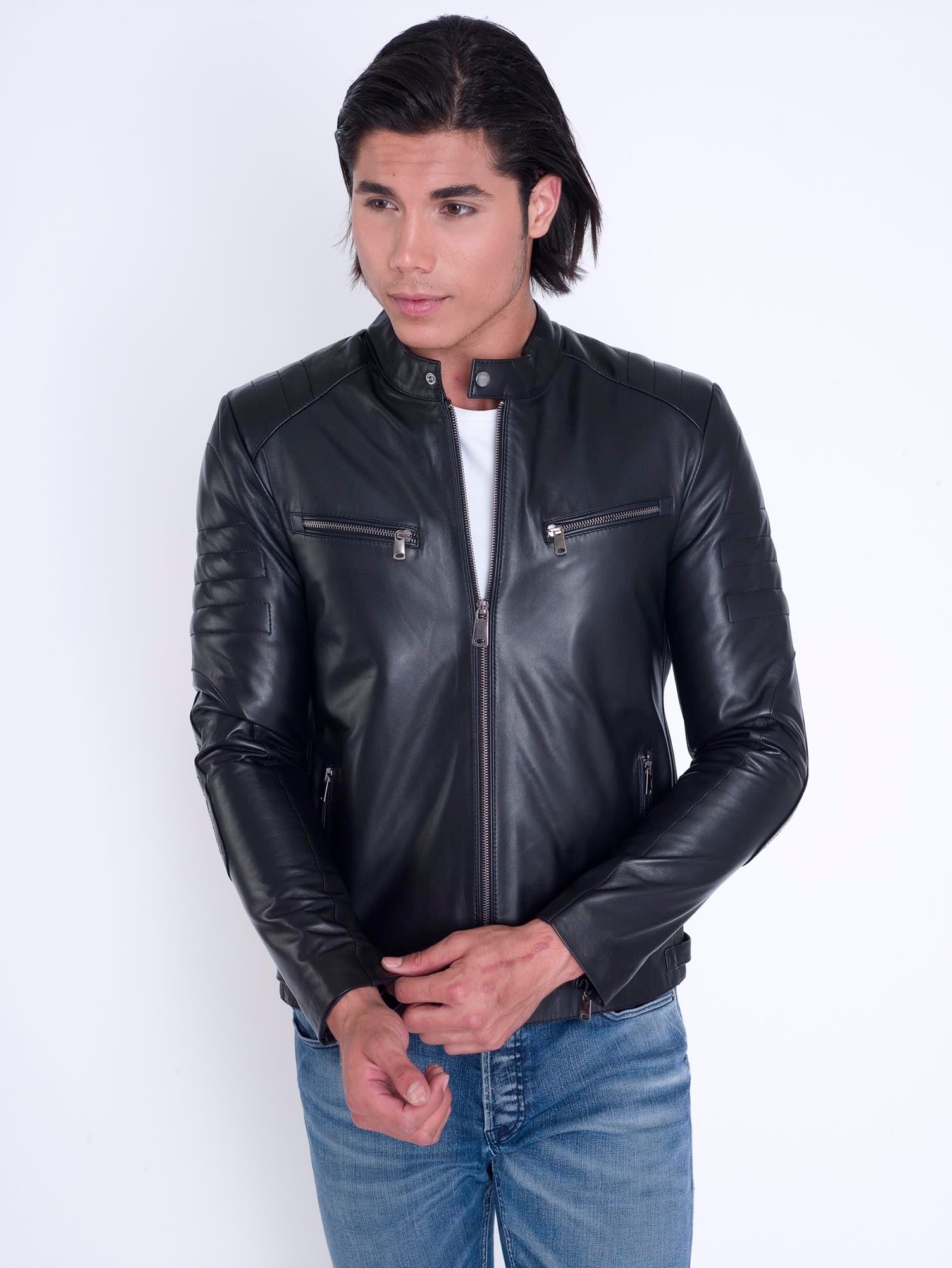 Siyah Fit Hakiki Deri Mont