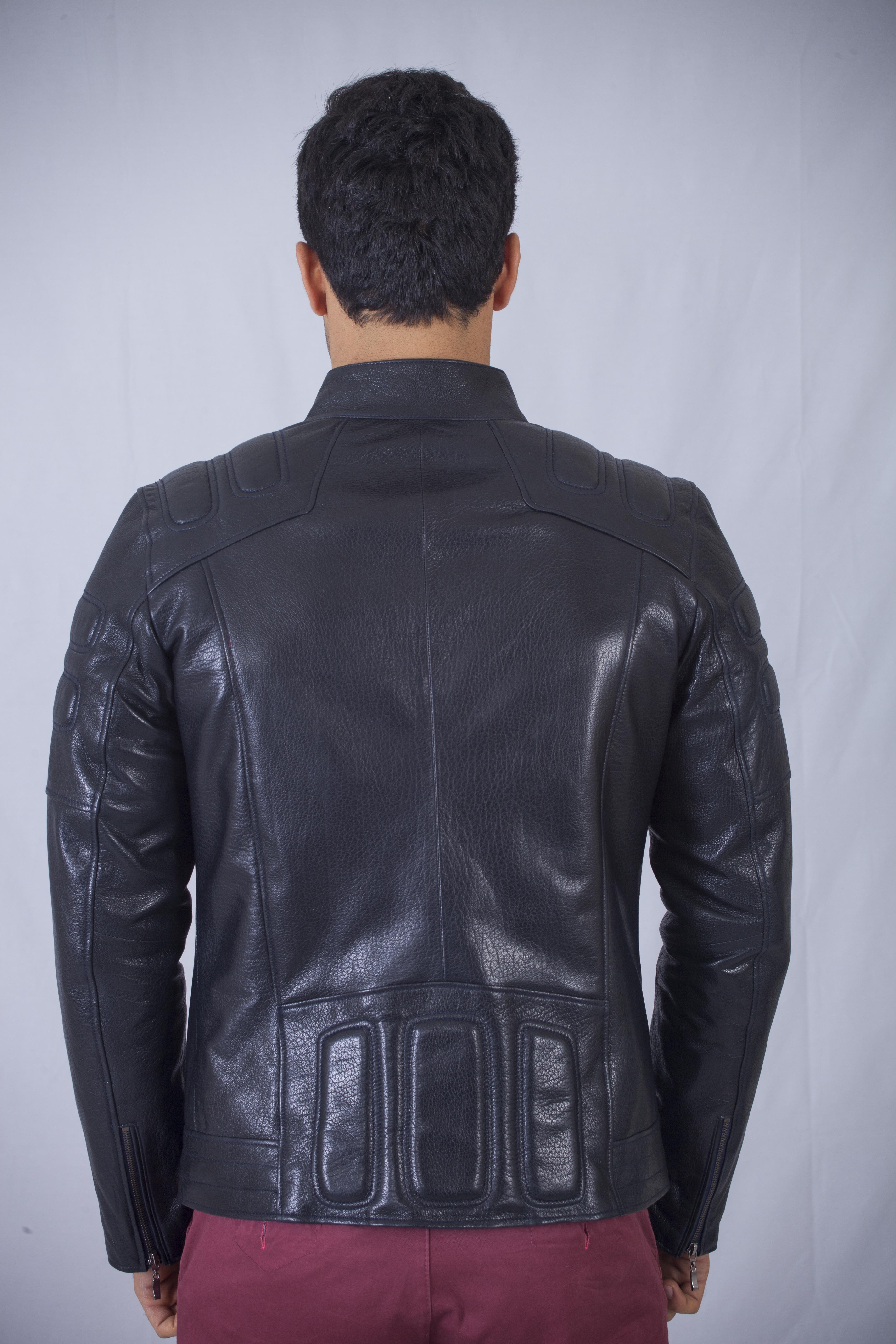 Spor Lacivert Yeni Model Deri Mont