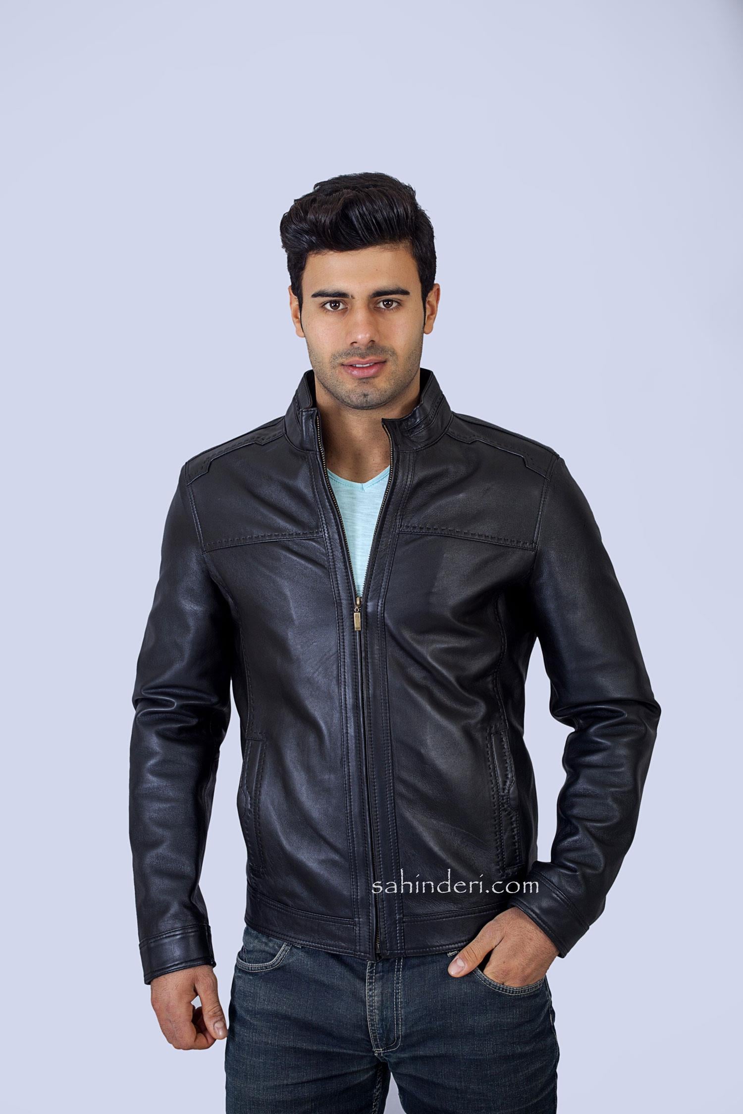 Spor Sade Slim Fit Deri Mont