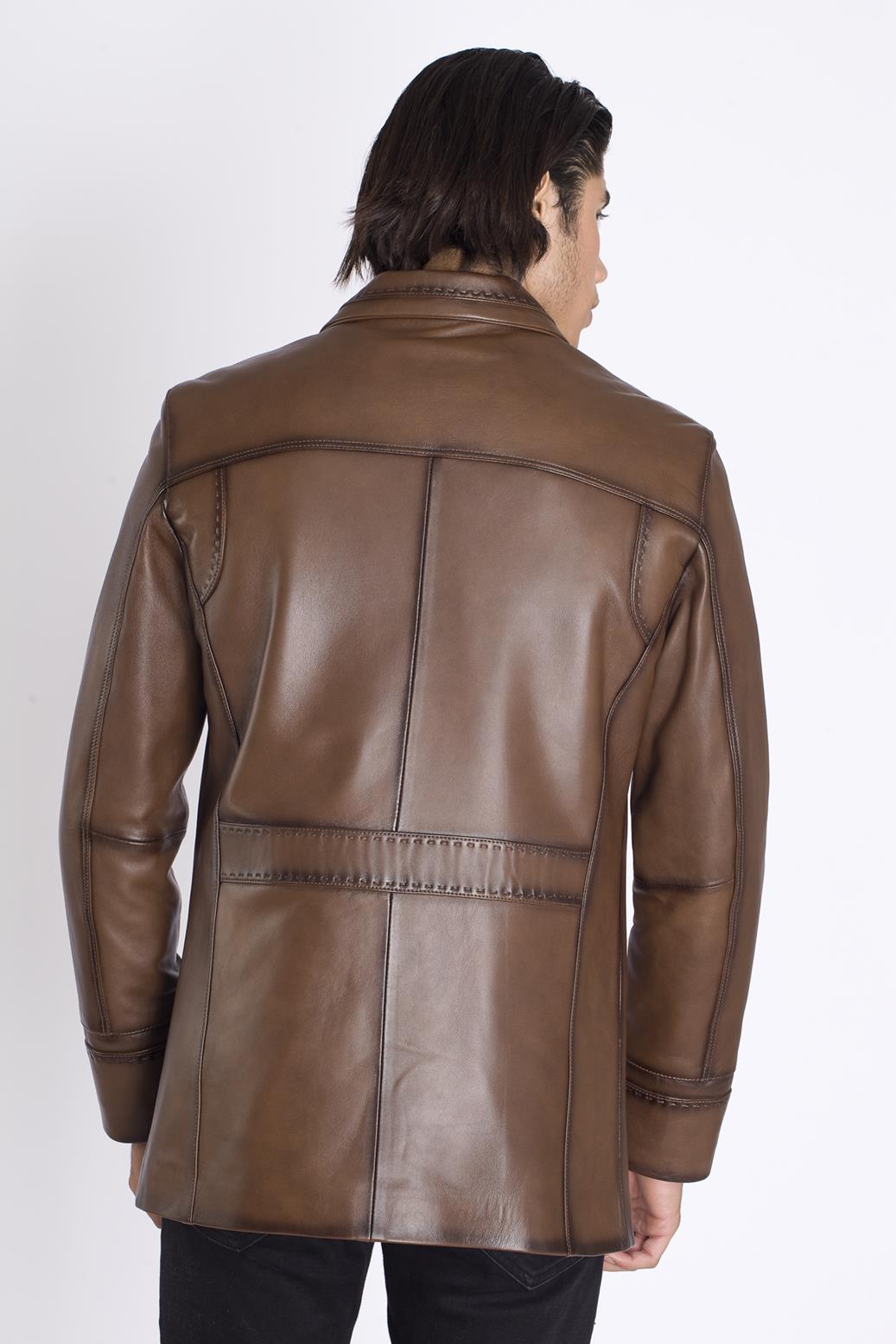 Uzun Gerçek Deri Kaban