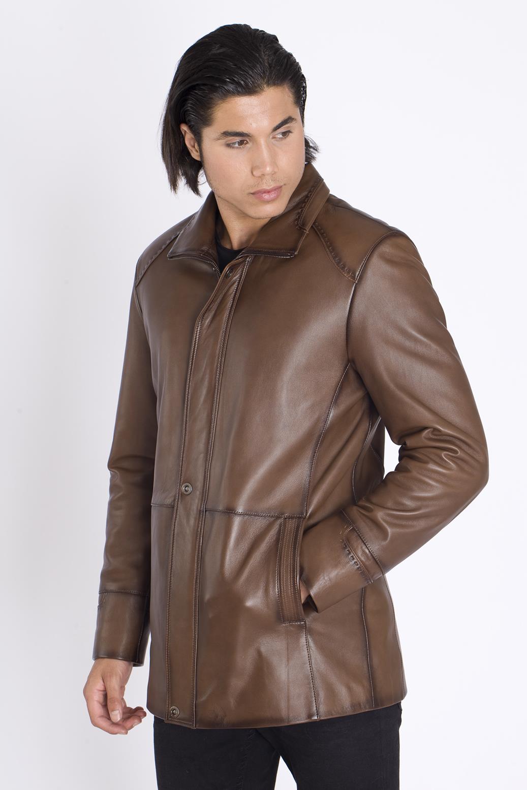 Uzun Gerçek Deri Kaban