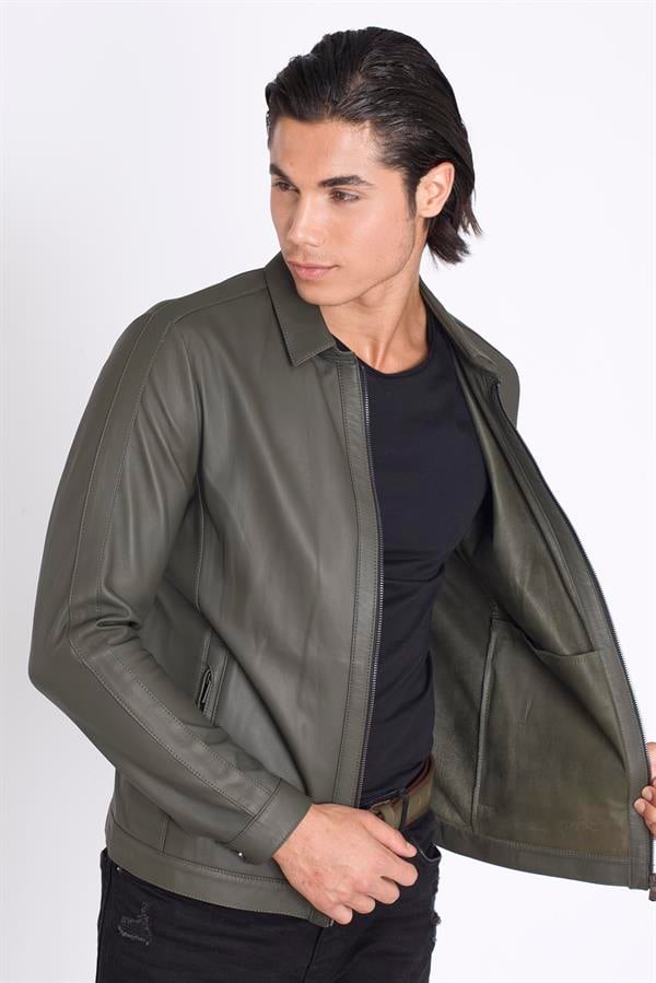 Astarsız Yazlık Deri Mont