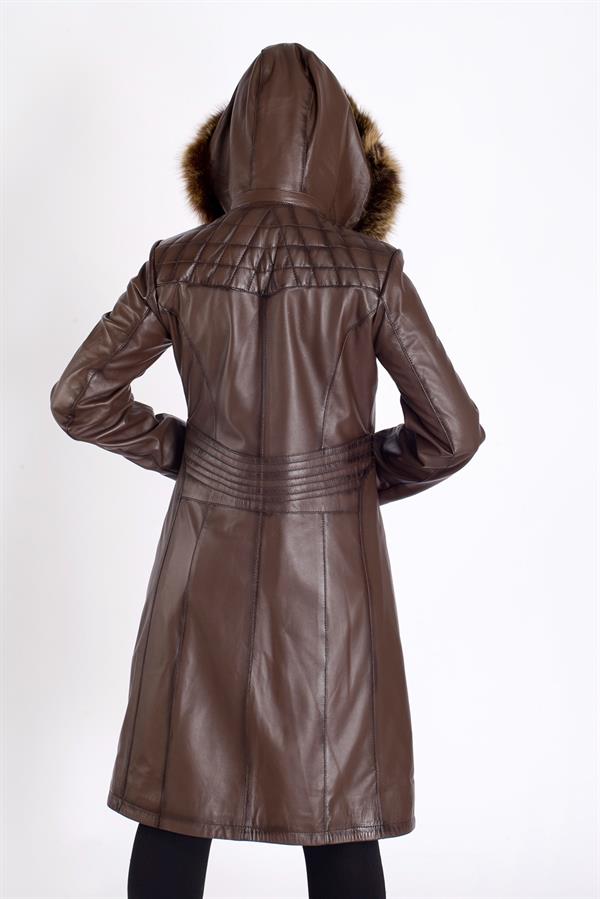 Bayan Gerçek Deri Kaban