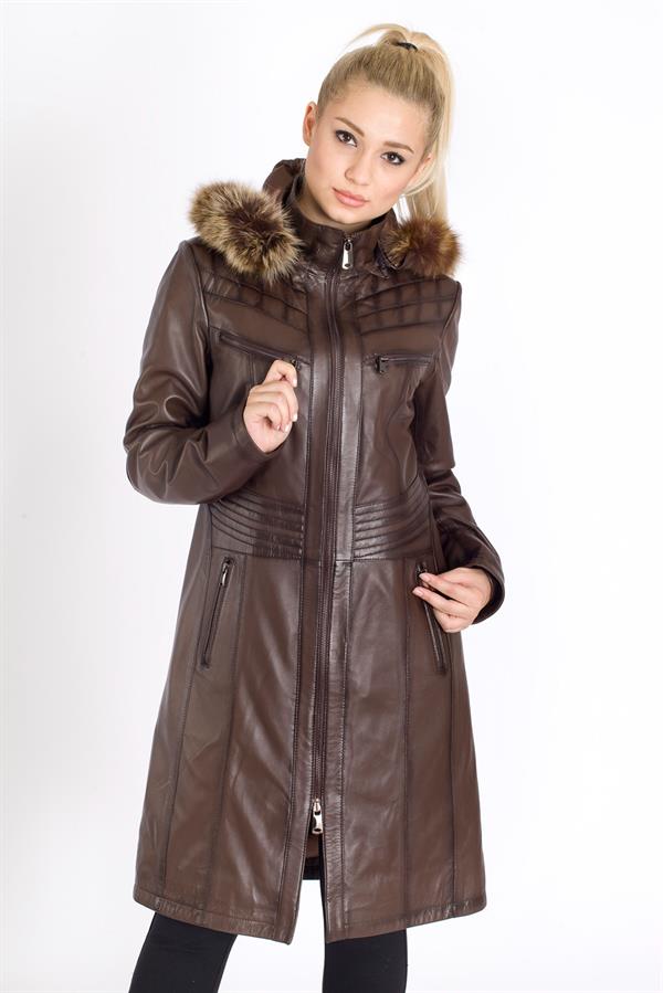 Bayan Gerçek Deri Kaban