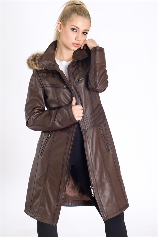 Bayan Gerçek Deri Kaban