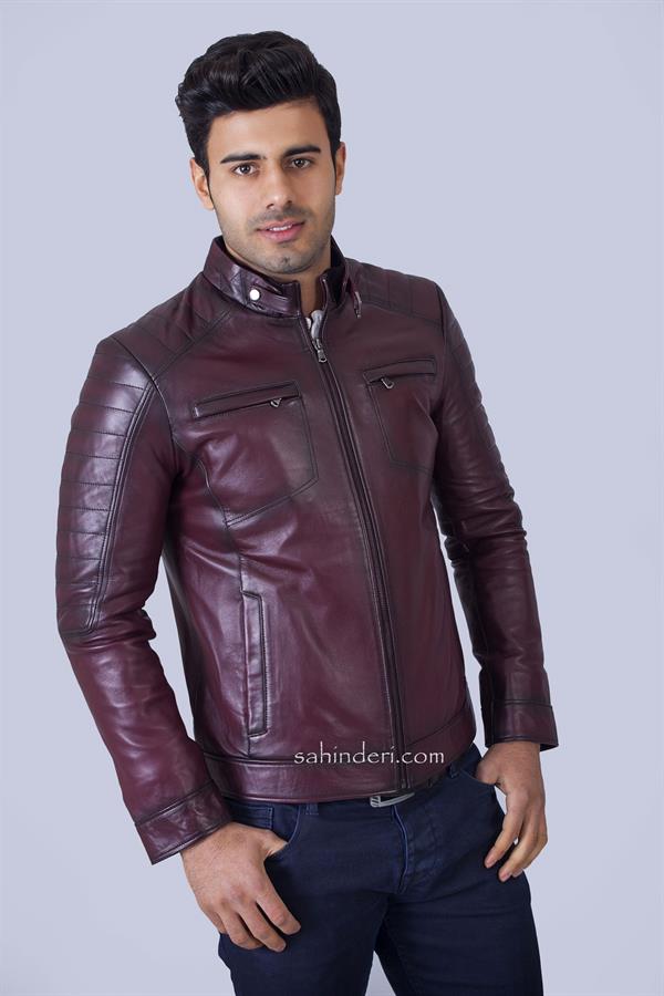 Bordo Orijinal Spor Deri Mont