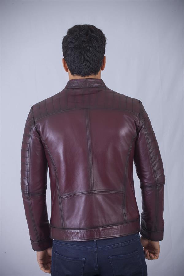 Bordo Orijinal Spor Deri Mont
