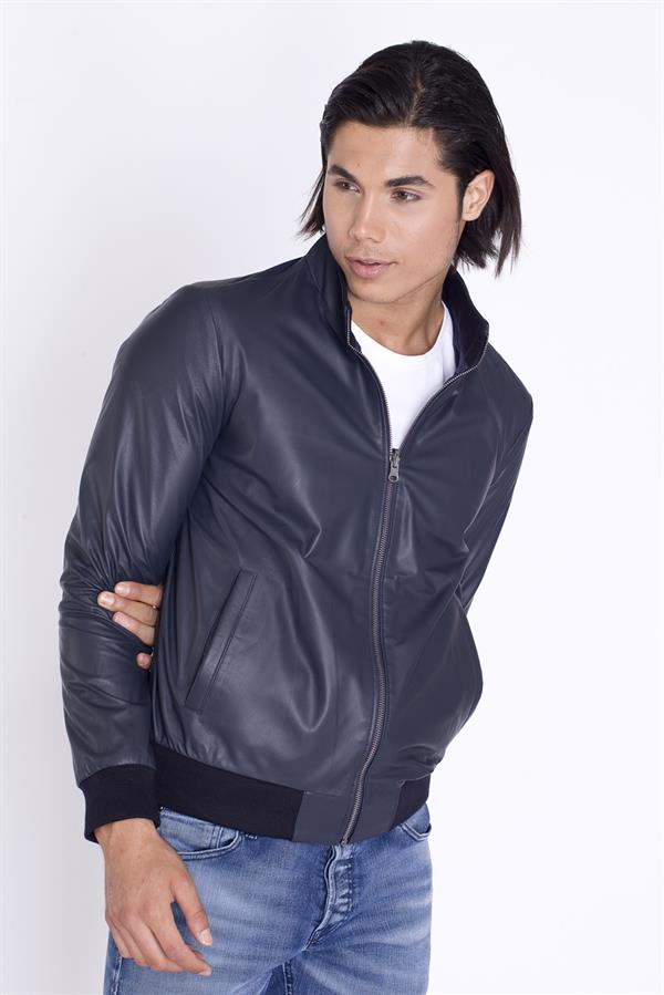 Çift Taraflı Hafif ve İnce Deri Mont