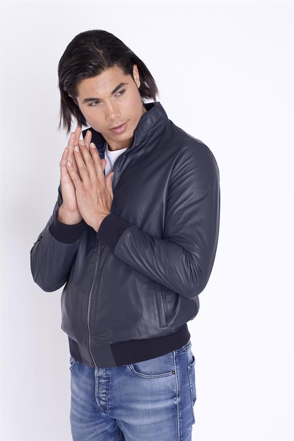 Çift Taraflı Hafif ve İnce Deri Mont