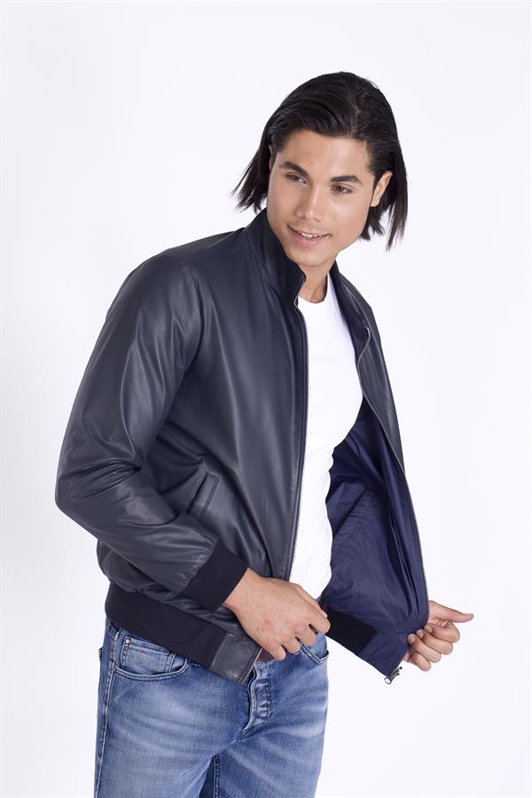 Çift Taraflı Hafif ve İnce Deri Mont