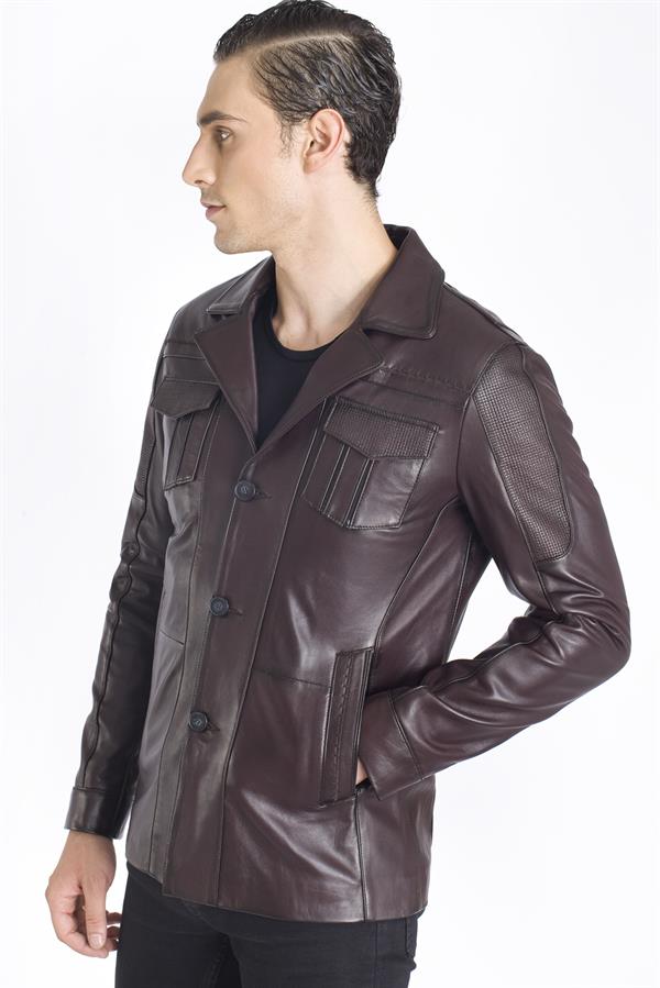 Erkek Spor Deri Ceket