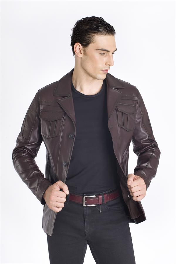 Erkek Spor Deri Ceket