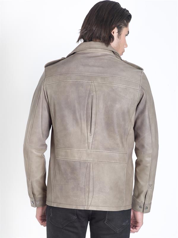 Eskitme Orijinal Deri Ceket