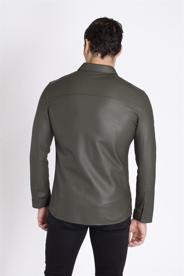 Gerçek Deri Mevsimlik Astarsız Gömlek