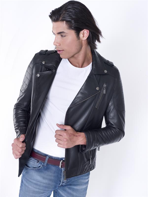 Hakiki Deri Biker Deri Ceket