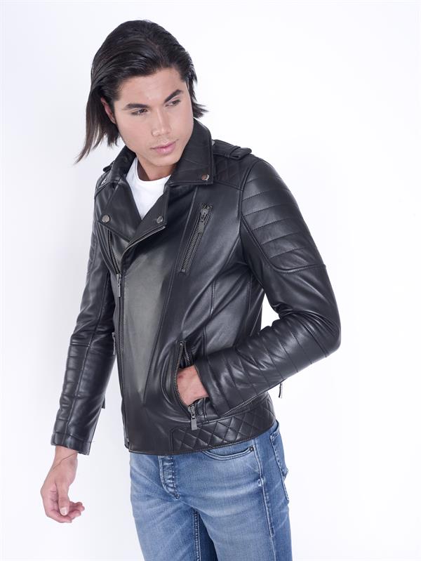 Hakiki Deri Biker Deri Ceket