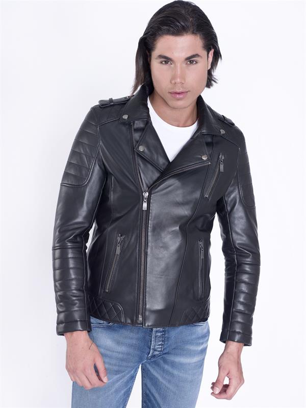 Hakiki Deri Biker Deri Ceket