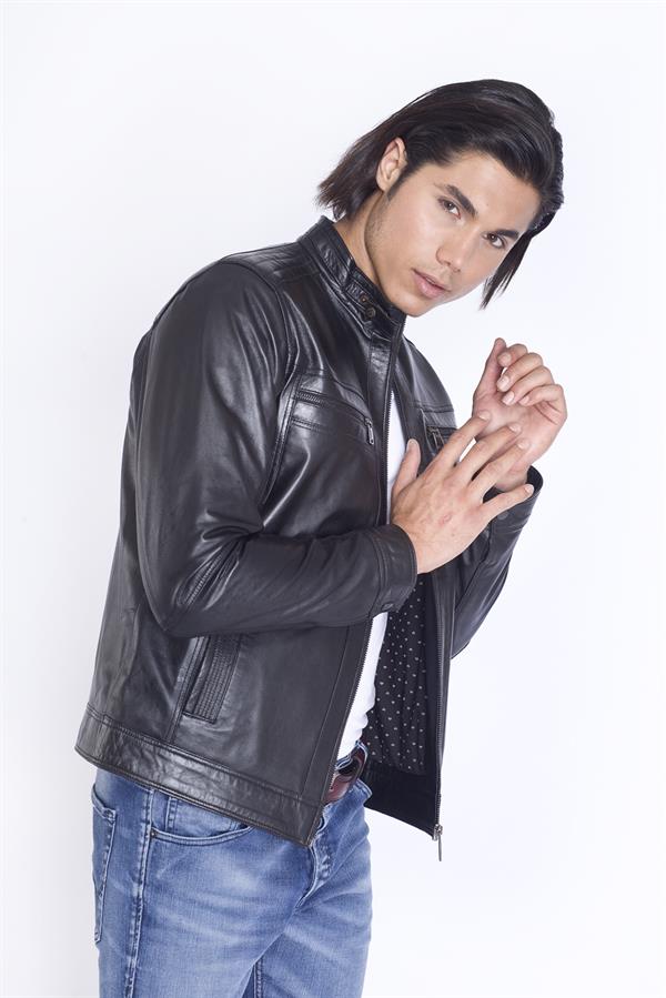 Hakim Yaka Hakiki Deri mont