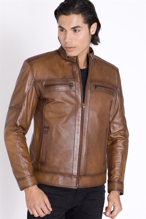 Hakim Yaka Orijinal Deri Mont