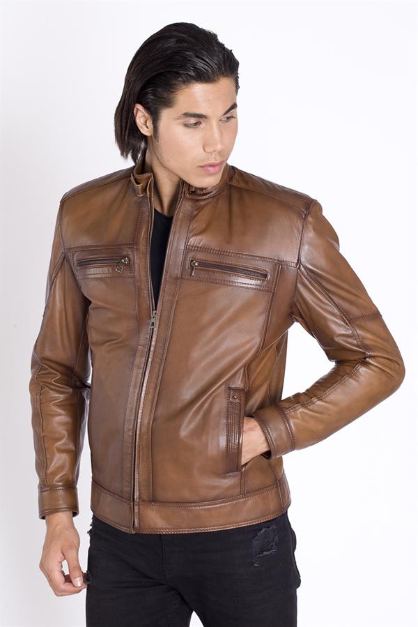 Hakim Yaka Orijinal Deri Mont