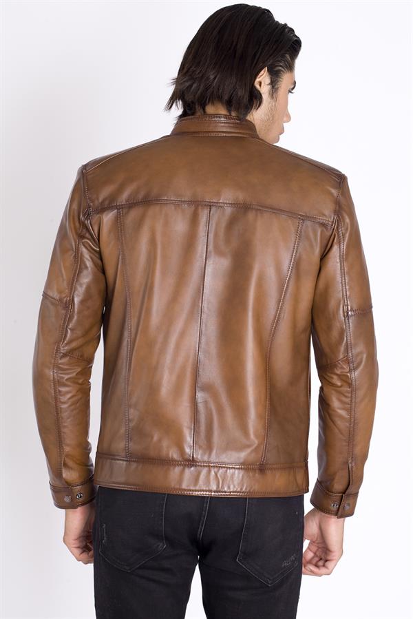 Hakim Yaka Orijinal Deri Mont