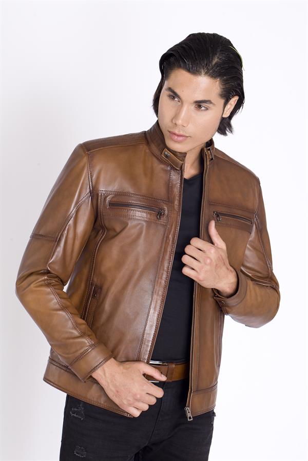 Hakim Yaka Orijinal Deri Mont