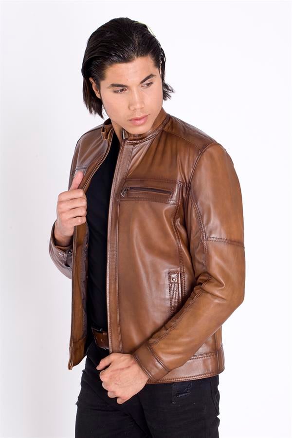 Hakim Yaka Orijinal Deri Mont