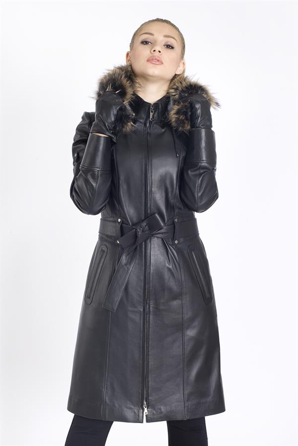 Kadın Gerçek Deri Trençkot