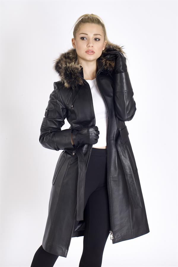 Kadın Gerçek Deri Trençkot