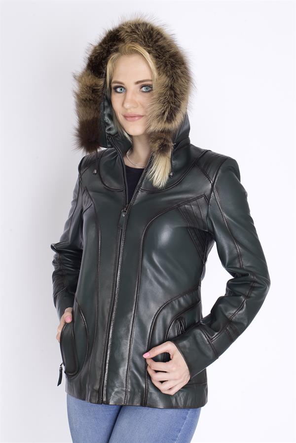 Kadın Mevsimlik Gerçek Deri Mont