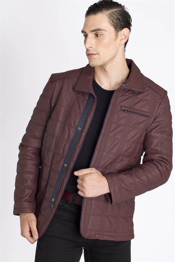 Mat Desenli Spor Gerçek Deri Kaban