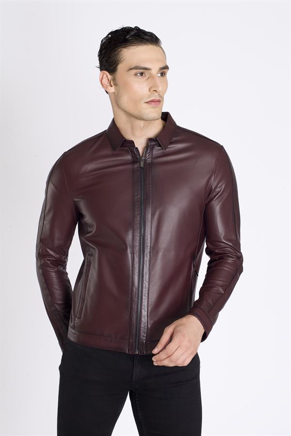 Mevsimlik İnce Kuzu Deri Mont