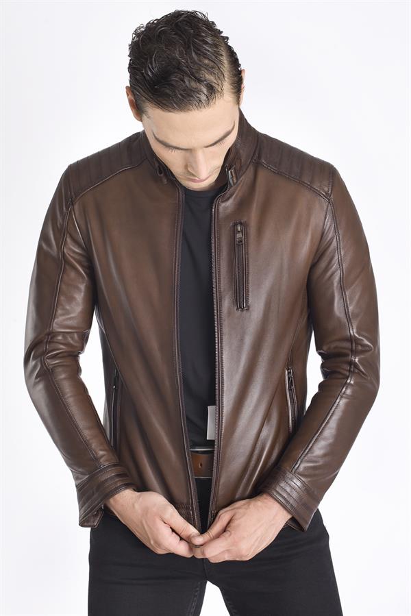 Şahin Deri Erkek Deri Mont