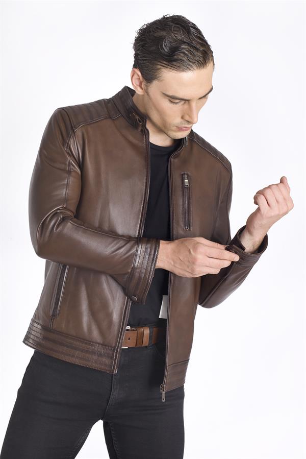 Şahin Deri Erkek Deri Mont