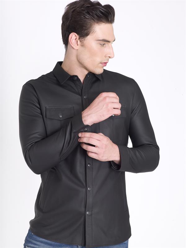 Şahin Deri Hakiki Deri Gömlek