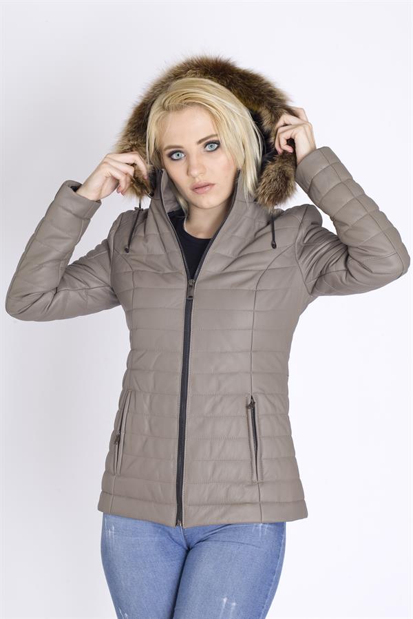 Şahin Deri Kadın Kışlık Deri Kaban