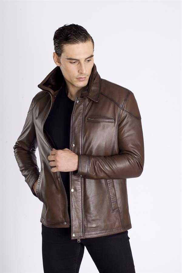 Şahin Deri Kürklü Gerçek Deri Kaban