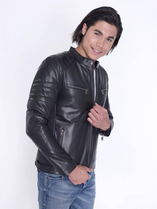 Siyah Fit Hakiki Deri Mont