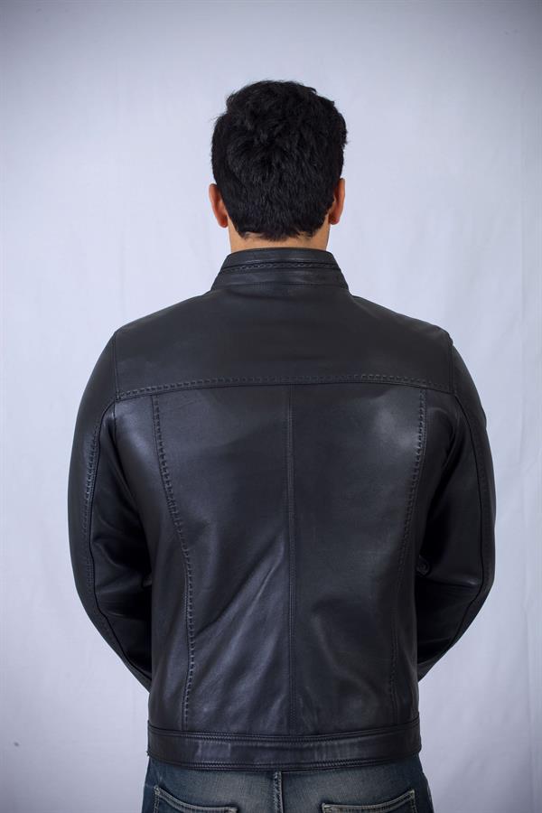 Spor Sade Slim Fit Deri Mont