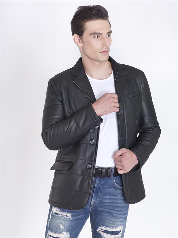Yeni Sezon Şişme Gerçek Deri Ceket